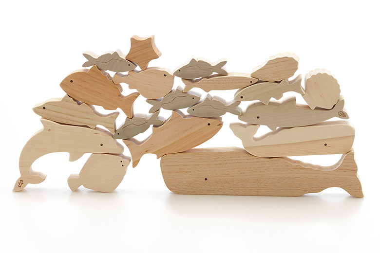 海のいきものつみき