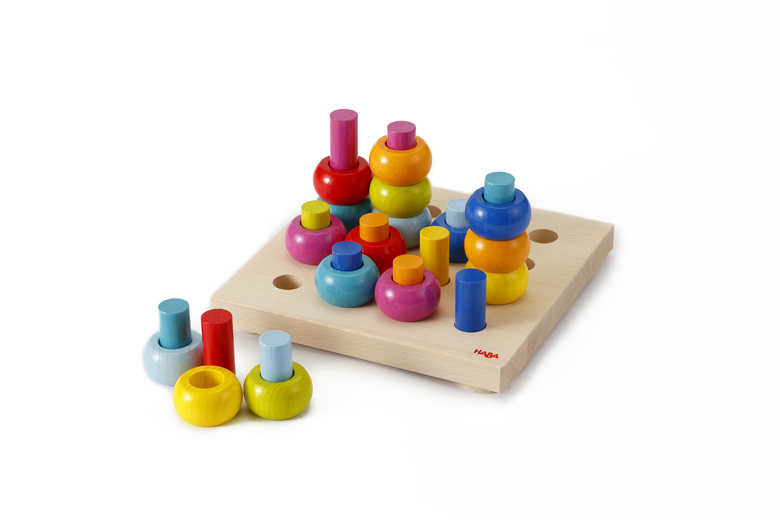 カラーリングのペグ遊び