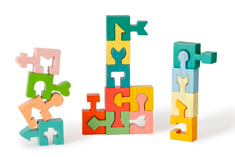 カラフルな形合わせ