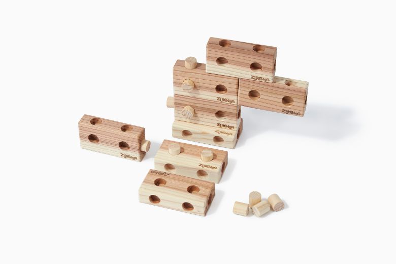 木製ブロック ズレンガmini 24pcs